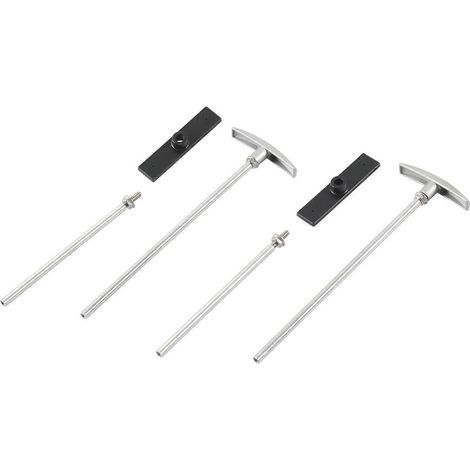 Kit de 2 poignées pour vannes de vidange des eaux usées de camping-cars, tiges d'extension métalliques pour une régulation simplifiée du débit des eaux usées 2 paires de portables (1/5)