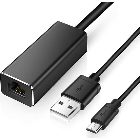Carte réseau Micro 100M compatible avec Fire TV Stick, clé TV sans mise en mémoire tampon, vente en gros directe d'usine, double connecteur
