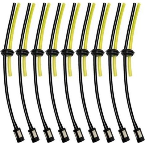 9-teiliges Universal-Kraftstofffilter-Set, Universal-Kraftstoffschläuche, Gummikraftstoffleitungen für Freischneider, Rasentrimmer, Kettensägen und Heckenscheren (1/5)