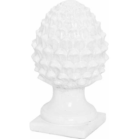Garda Decorative Acorn - Ceramic - L20 x W20 x H35 cm - White
