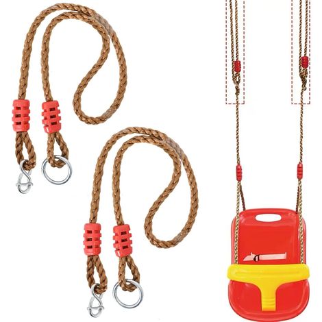 Extension Rope for Swing, Adjustable Hammock Straps, Swing Tree Rope Straps, Suitable for Hammocks, Swings, Max 300kg/660lb