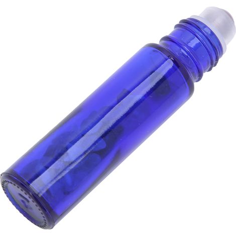 10-ml-Glas-Roll-On-Flasche mit Amethystkugel – Tragbare blaue Flasche für ätherische Öle (1/5)