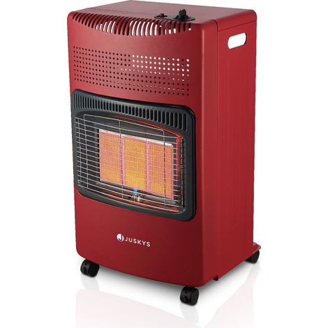 Riscaldatore a gas per interni  Rosso  Riscaldatore radiante a 3 livelli di calore con potenza fino a 4200 Watt per terrazze e spazi esterni