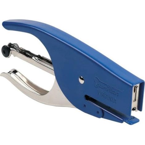 Iternet Turikan Virginia Cucitrice A Pinza Blu Passo 6 Mm Punto 6/4 Chiuso 15 Fogli