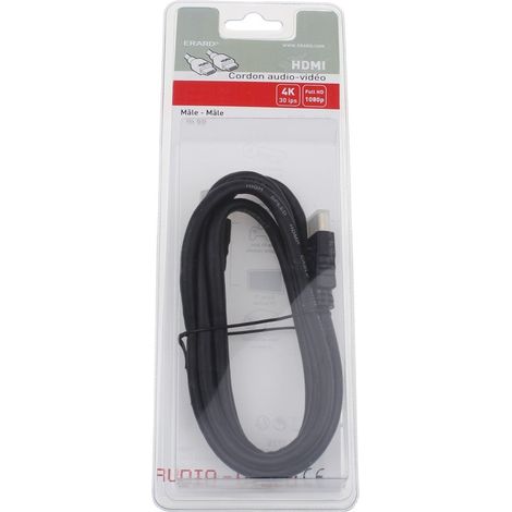 Erard - hdmi - cable - 4k efficiente - ultra hd - 1m50 - 722725 - 3700117227259
