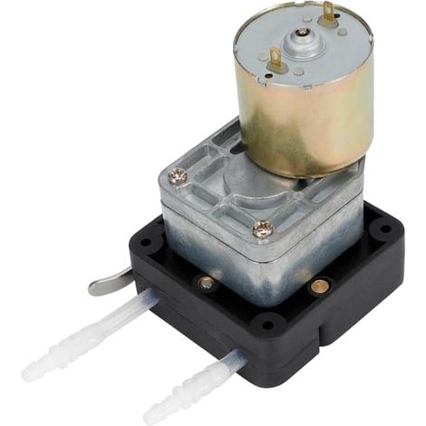 Tête de pompe péristaltique à microdosage, grand débit et résistante à la corrosion, avec moteur à engrenages 12 V CC (1/5)