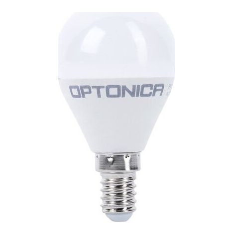 Lampadina LED E14 G45 8,5W 800lm (54W) 240° Ø45mm IP20 - giorno bianco 6000K (1/2)