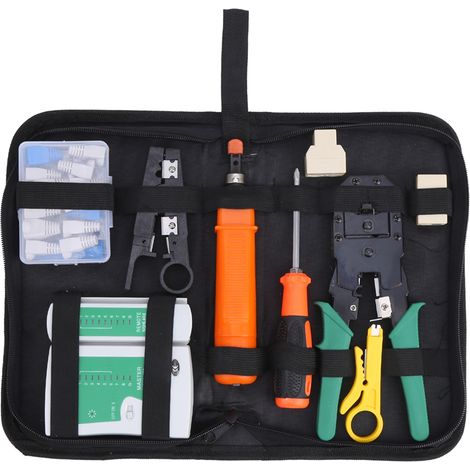 Kit de câblage réseau portable professionnel avec détection de câble YG-P310 DC 9V (1/5)