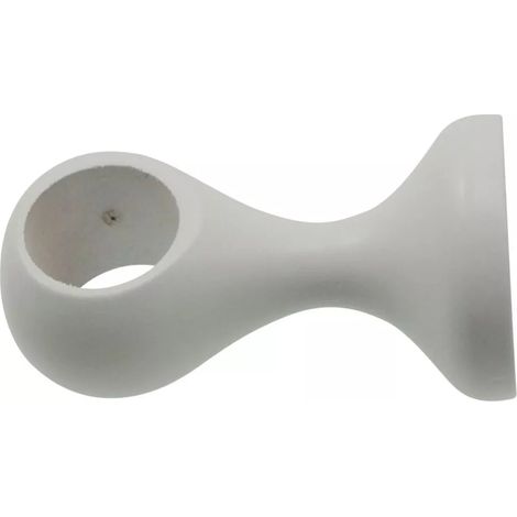 supporto per soffitto per bastone ø23mm con viti e tasselli - colore bianco.