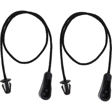 2 pezzi Catena per ripiano portaoggetti posteriore per bagagliaio Cinghie per vassoio Catena in plastica 4M51A46538AB Compatibile con C-Max MK1 2004-2010 Nero