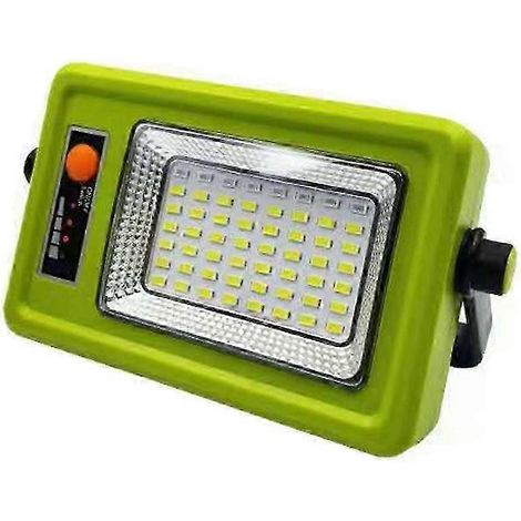 Lampe solaire portable à batterie lithium, éclairage de secours multifonction pour camping extérieur, couleur verte (1/3)