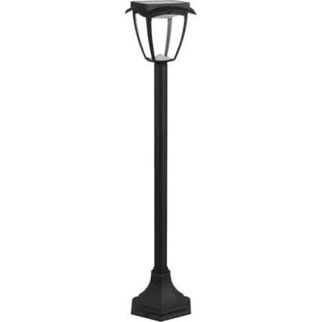 Lámpara solar LED para jardín Samsung V-TAC con poste, negro mate, 3 en 1, IP65 (1/3)