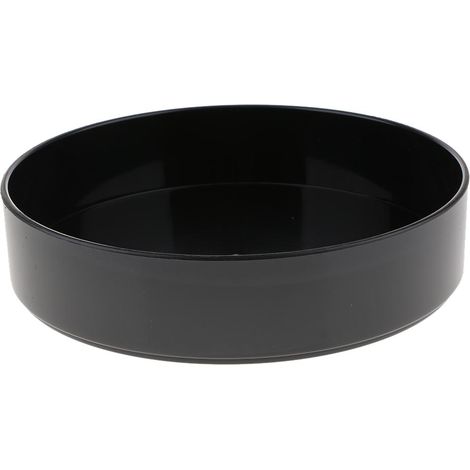 plastique rond ikebana suiban vase pot bonsaï fleur conteneur noir 28cm (1/5)