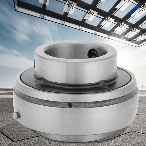 Roulement à billes UC205 25mm, insert monté, acier plaqué, 1 pièce, pour arbre rotatif, palier de transmission, usage industriel. (1/3)