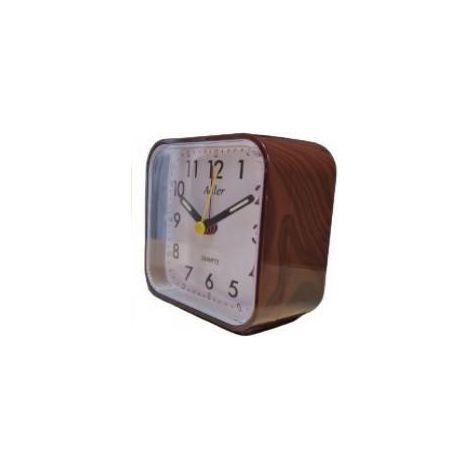 Reloj despertador de cuarzo PT157 color cereza oscuro adler