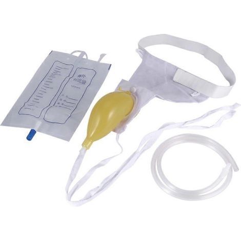 Urinoir portable pour hommes, cathéter externe pour urine, poche à urine, urinoir pour hommes, gaine urinaire réutilisable et confortable