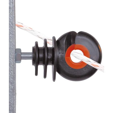 Isolatore ad anello con bullone XDI Gallagher per pali in ferro, filo e corda 10 o 125 pezzi: Isolatore con bullone 10 pezzi