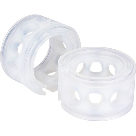 Amortiguador de coche transparente, soporte TPE, cojín de potencia de resorte tipo B+, 2 uds. (1/5)