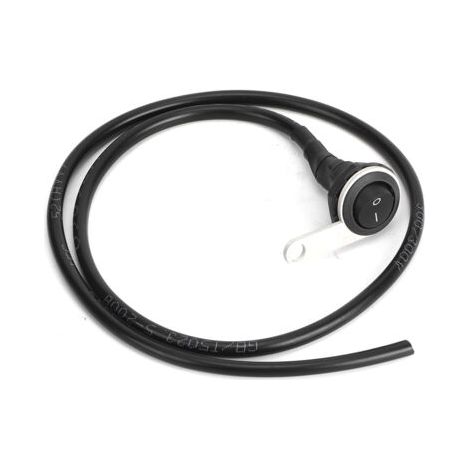 QORVA-Projecteur étanche en acier unique, interrupteur d'éclairage de guidon pour moto et vtt, Modification 22mm (1/5)