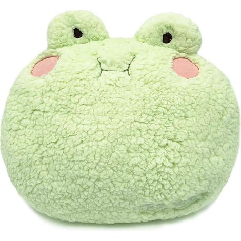 Coussin en peluche grenouille, animal en peluche grenouille, coussin doux à câliner, jouet, cadeau pour enfants et décoration (14,5 x 19,8 pouces) (1/4)