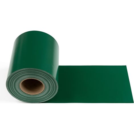 Electronicx PVC Sichtschutzstreifen Sichtschutzrolle Moosgrün RAL 6005 Doppelstabmatten 35m x 19cm 650g/m² Premium-Qualität extra stark