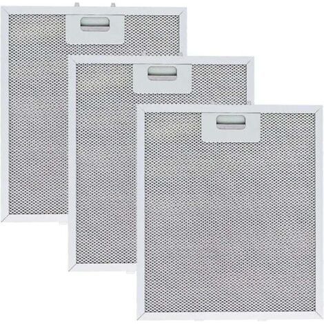 3 pièces Filtre à Graisse Métallique pour Hotte Aspirante 305 x 267mm ,filtres pour hotte aspirante de cuisine,Filtre en Maille Accessoire Hotte Aspirante pour Hottes de Cuisine (1/4)
