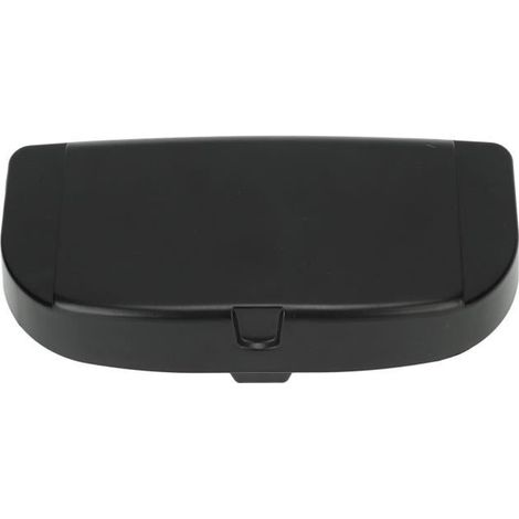 Étui à lunettes de voiture multifonctionnel avec clip (noir) (1/4)