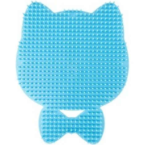 Brosse coudée pour chat, peigne de massage coudé en 2 pièces pour chat, brosse murale pour chat (1/4)