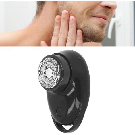 Mini-Elektrorasierer für Herren, tragbarer Reiserasierer, schwarz (1/5)