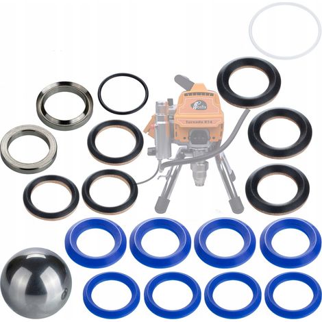 Rosfix Set Reparatursatz RT4 – Für Farbspritzgerät Rosfix Tornado RT4 Komplettset für Pumpenwartung Langlebig & Kostensparend Zubehör für Airlessgeräte (1/2)