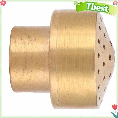 Tbest arroseur de fontaine Buse de fontaine en laiton à filetage femelle, tête piscine essence 2 pointes dents internes de 12,5 mm (1/5)