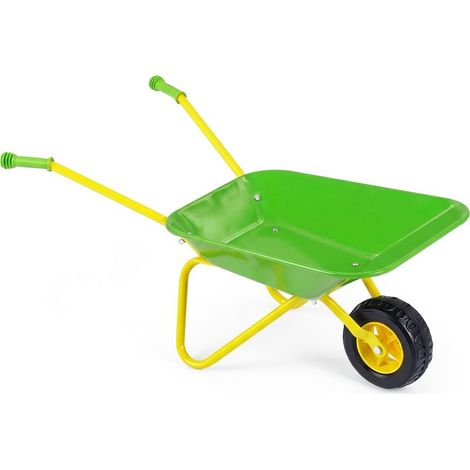 Brouette pour enfants avec pneu tout-terrain, verte, à partir de 3 ans (1/5)