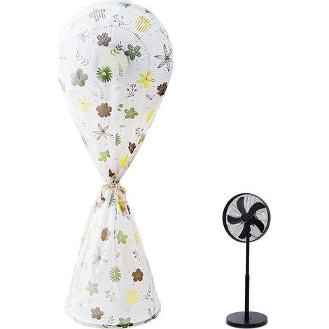 Housse de protection pour ventilateur sur pied - 145 x 60 cm - PEVA - Housse de protection anti-poussière réutilisable et transparente (1/5)