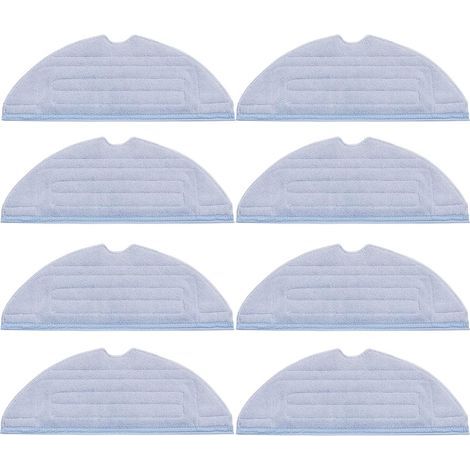 Lot de 8 chiffons de nettoyage de rechange pour accessoires Roborock S7, T7S, T7S Pulse et G10, en microfibre douce, lavables et réutilisables. (1/3)