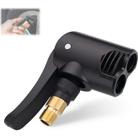1 Adaptateur Valve Presta Laiton, Embout Gonflage Pneu Vélo, Compatible Pompe Air, Usage Garage