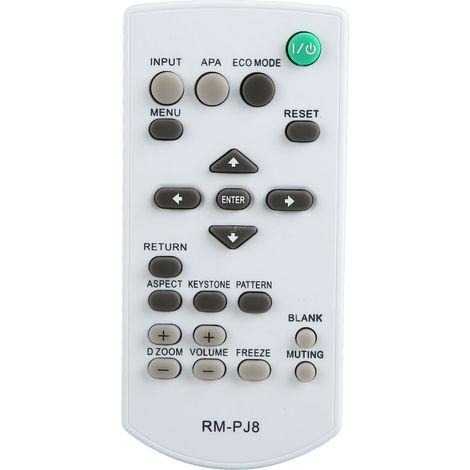 Télécommande de projecteur RM PJ8 de rechange compatible VPL DX126, VPL CX275, VPL CH370, VPL EX226, VPL EX430, VPL PXZ10, VPL DX102 (1/5)