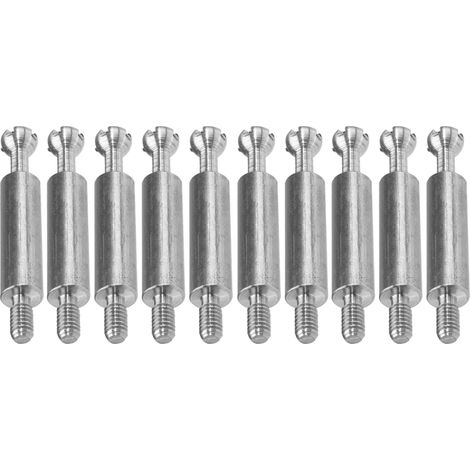 Cyclingcolors – Lot de 10 goujons d'assemblage M4 – Acier zingué 34mm – Fixation robuste pour meubles et menuiserie – Technologie Rastex