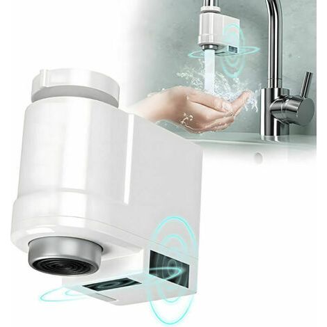 Robinet Capteur Infrarouge Intelligent - Capteur Automatique pour Économie d'Eau - Convient pour Cuisine et Salle de Bain - Prévention d'Éclaboussures et de Débordement (1/4)