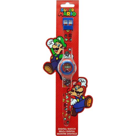 Orologio digitale Super Mario Bros con display LED e sveglia