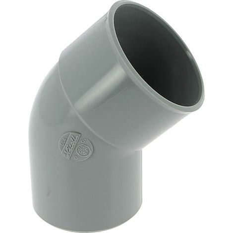 NICOLL Coude 45° PVC évacuation Mâle Femelle Ø63
