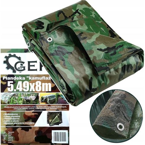 Geko Telo di Camouflage-Moro di Protezione 5,49 x 8 metri
