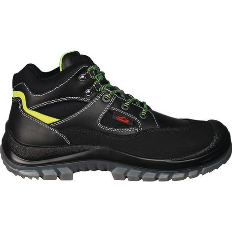 Botte de sécurité Tibet Taille 43 noir cuir bovin plein S3 EN ISO 20345 (1/3)