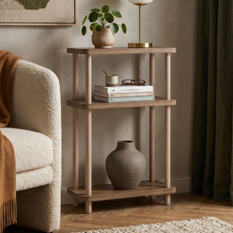 Étagère sur pied Nampernu 62 x 40 x 18 cm effet bois [en.casa] (1/5)