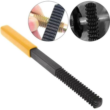 Kit di riparazione filettatura, strumento restaurazione metrica, pulizia materiale danneggiato, mini 0,75-3,0 mm (nero) (1/3)