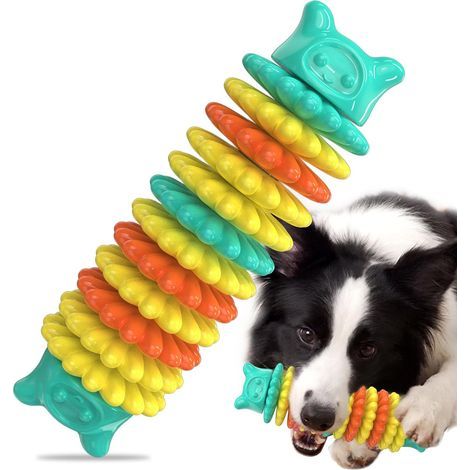 Kauspielzeug für Hunde mit starkem Kaudrang, robustes Spielzeug für große, mittlere und kleine Hunderassen, unzerstörbares Beißspielzeug, Outdoor-Hundespielzeug, blau (1/5)