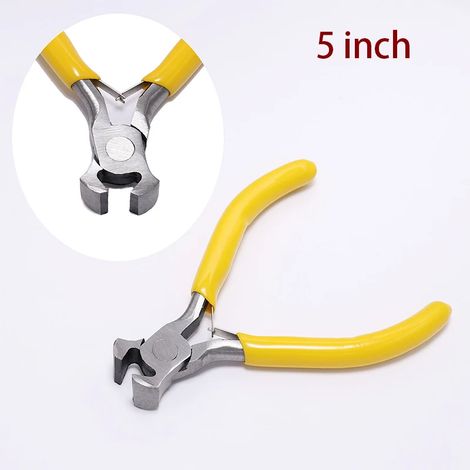 Petits outils de bijouterie : pince coupante diagonale de 12,7 cm avec aiguilles à courbure arrondie (1/5)