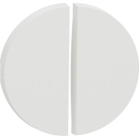 Plaque de finition Schneider Odace s929210 clips compatible double blanc (1/3)