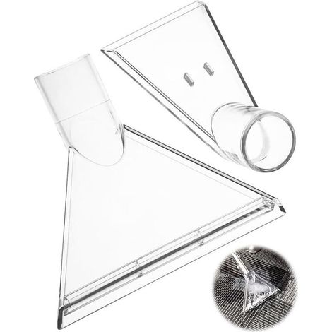2 Piece Embout Aspirateur, Accessoires Aspirateur, Buse Tapisserie pour Nettoyeur Injection-Extraction, Réutilisable Buse Aspirateur Eau, pour Nettoyer les Tissus D'ameublement, Entretien Auto (1/5)