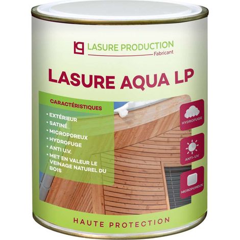 LASURE À L'EAU AQUA LP-Noyer Clair--Bidon de 5 l (1/2)