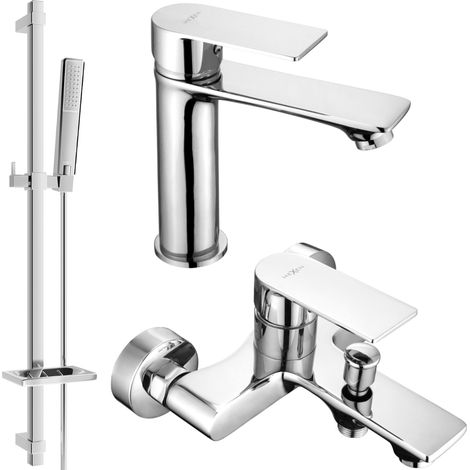 Mexen Royo DQ72 conjunto de baño, cromo - 72203DQ72-00